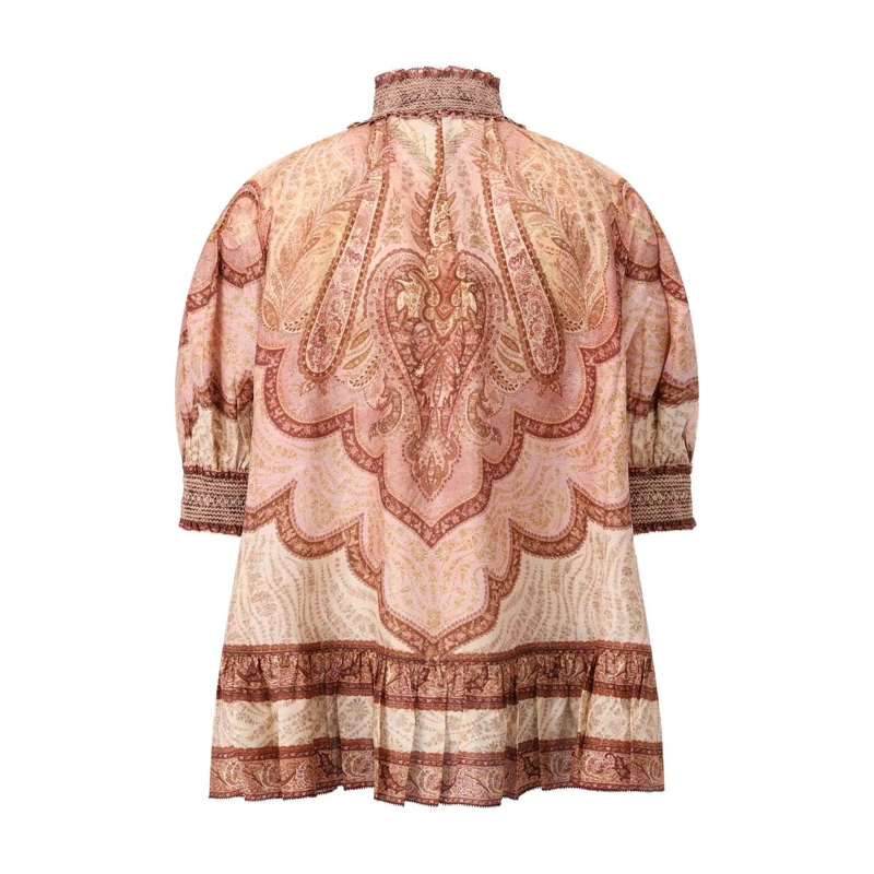 Zimmermann Bluse Bluse Wanderlust aus Seide mehrfarbig