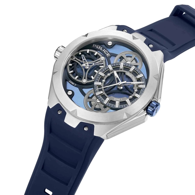 Police Automatikuhr Quarzuhr Scepter blau(Image 2)
