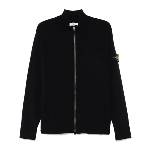 Stone Island Strickjacke Compass-Badge Cardigan Blue