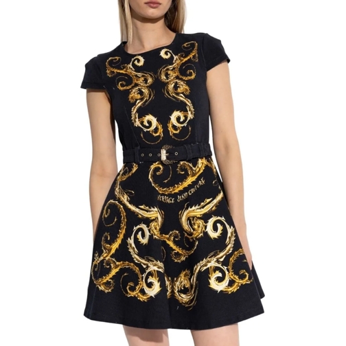 Versace Jeans Couture Midi Jurken Versace Couture Dames Jurk Zwart 77HAO960-ES121LO1 schwarz