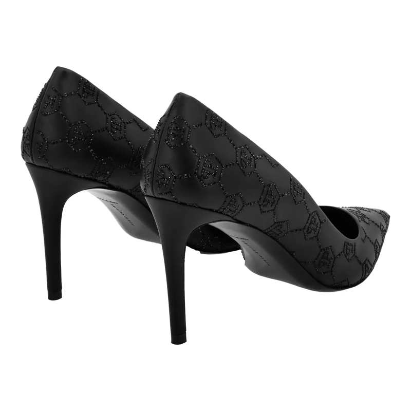 Philipp Plein Pumps Dekolleté Mid Heels Monogram Verziert schwarz(Image 4)