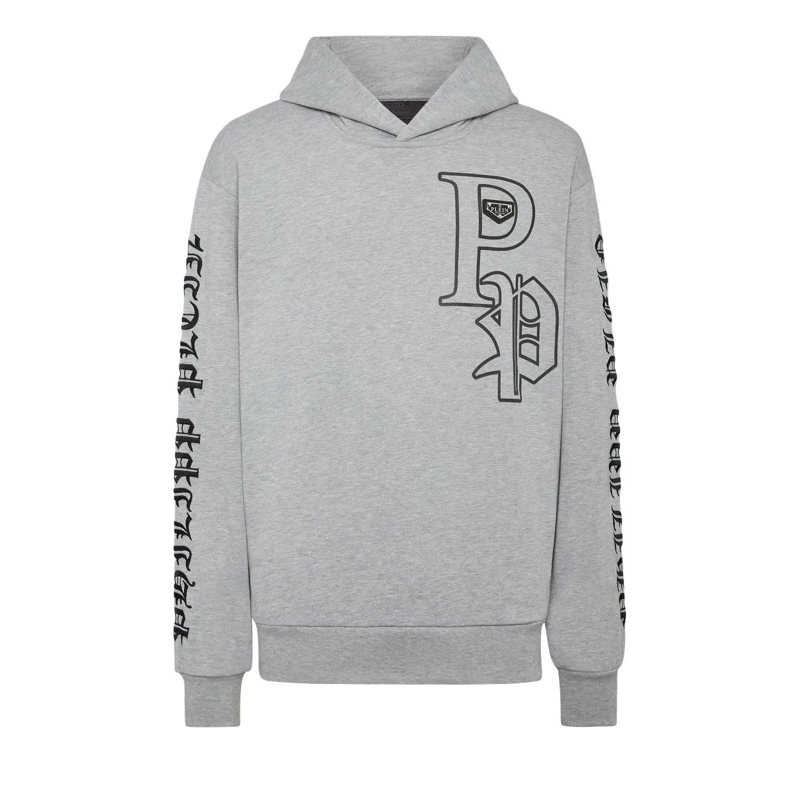 Philipp Plein Sweatshirt Hoodie Gothic Plein grau
