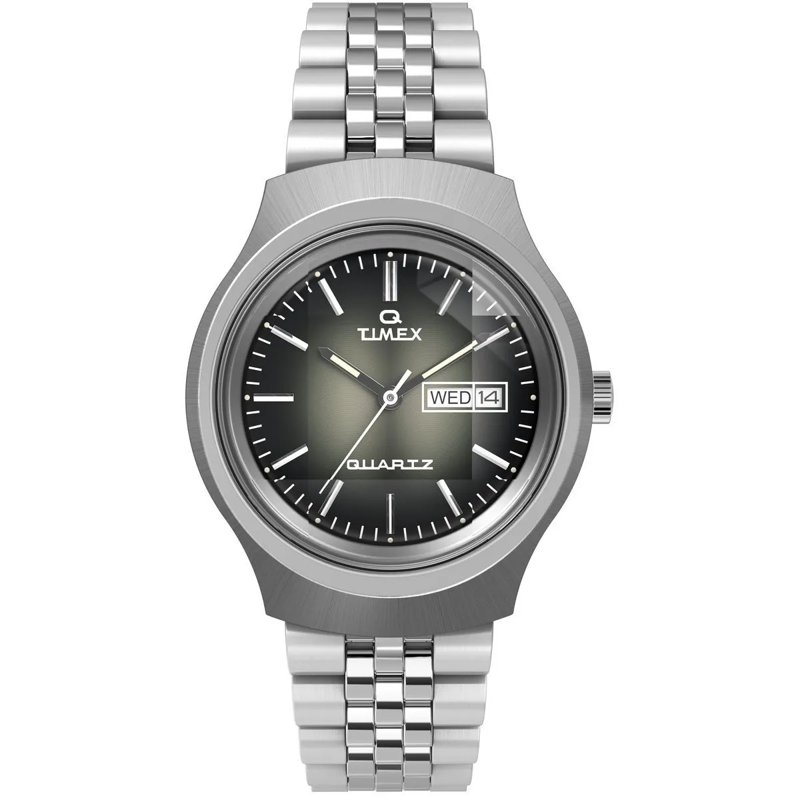 Timex Automatikuhr Quarz-Analoguhr Q Timex Reissue Dégradé grau