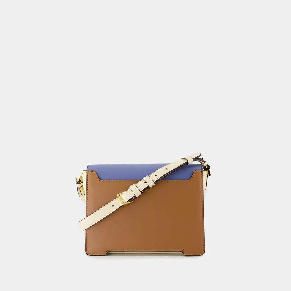 Marni Trunkaroo Leren Schoudertas Lichtblauw Multicolor Dames