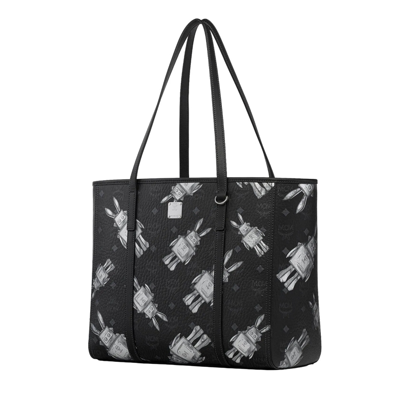 MCM Boodschappentas Mcm Toni Vi Shopper Med Bk Black(Image 5)