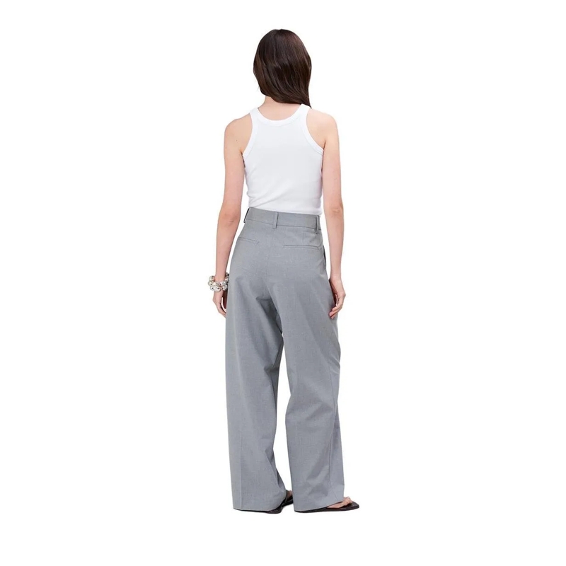 True Religion Hose - Gerades Bein- Buntfalte- Bügelfalte- Unifarbe grau(Image 3)