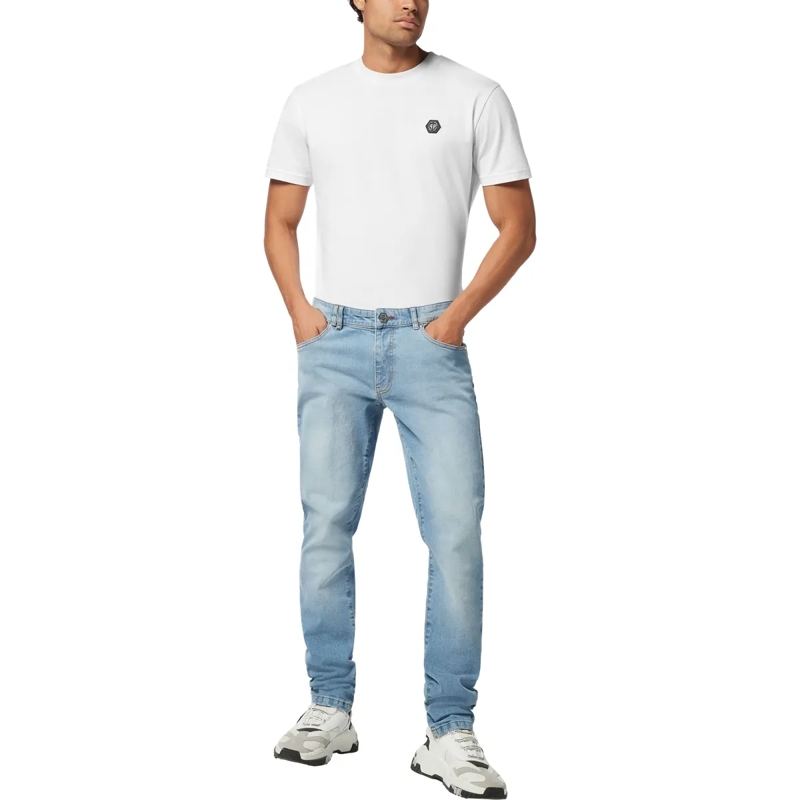Philipp Plein Jeans mit geradem Bein Supergerader Schnitt jeansblau(Image 4)
