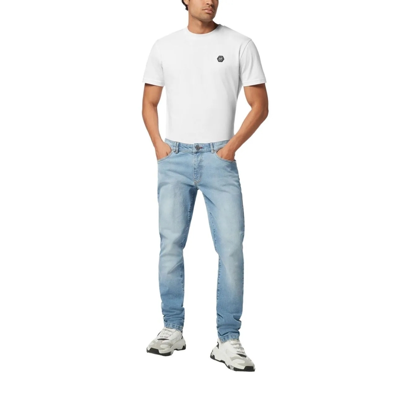 Philipp Plein Jeans mit geradem Bein Supergerader Schnitt jeansblau(Image 3)