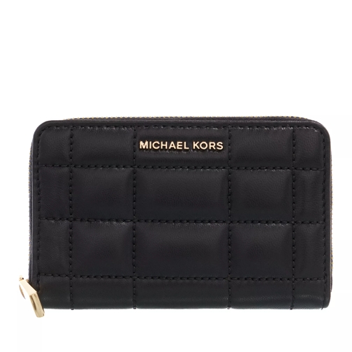 MICHAEL Michael Kors Jet Set Money Pieces Bag Black Portemonnaie mit Zip-Around-Reißverschluss
