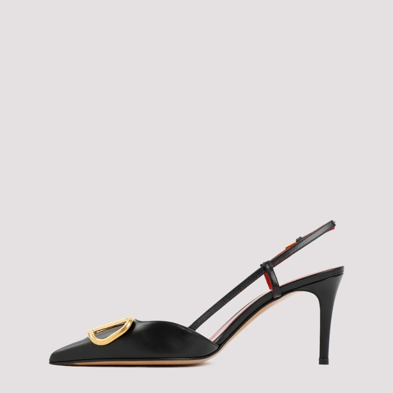 Valentino Garavani Mules Slingback Mules In Black Leather Black