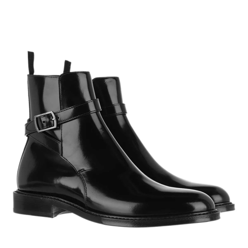 Saint Laurent Ankle Boot Leather Black Stiefelette