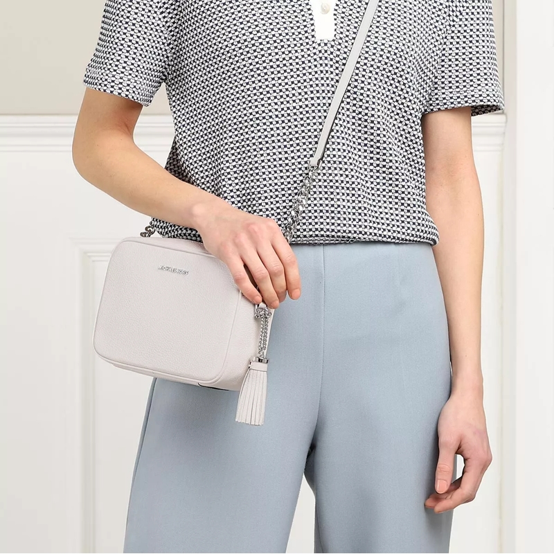 MICHAEL Michael Kors Camera Bag Jet Set Crossbody Bag Optic White(Image 2)