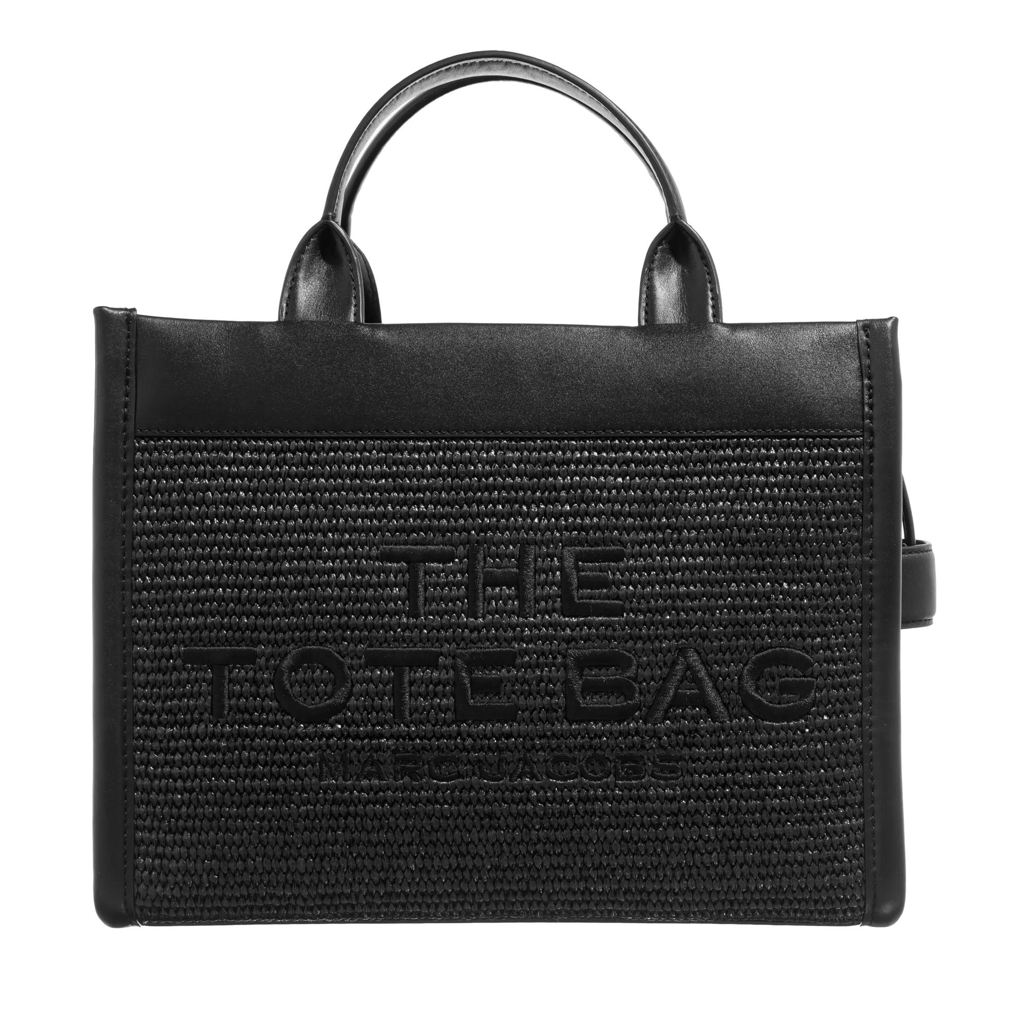Marc Jacobs Medium Woven Raffia Tote Bag Black | Tote | fashionette