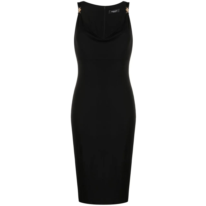 Versace Midikleid Dresses Black schwarz