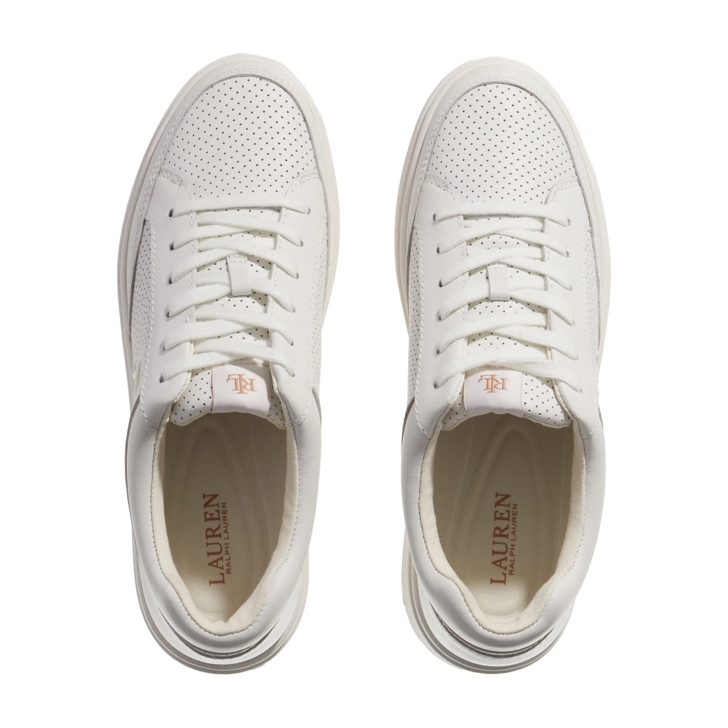 Lauren Ralph Lauren Hailey 6 Sneakers Low Top Lace Snow White Low Top Sneaker