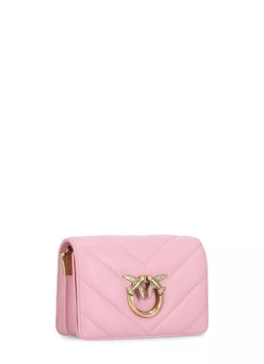 Pinko Shoppers Love Click Mini Bag in poeder roze