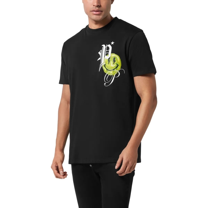 Philipp Plein T-Shirt T-Shirt Rundhalsausschnitt Ss Smile schwarz(Image 3)