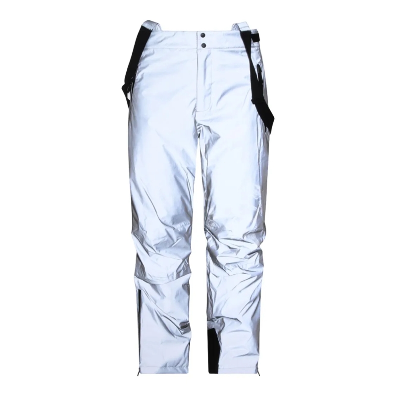 Mackage Anzugshose Reflective Silver Trousers With Articulated Knees Silver