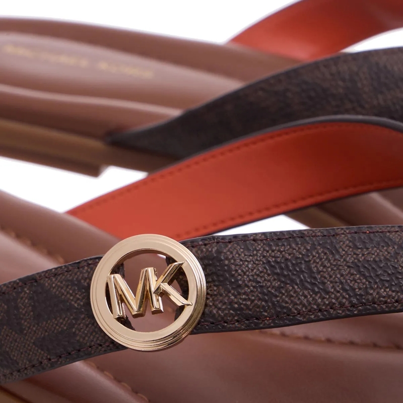 MICHAEL Michael Kors Teenslipper Erin Thong Sandal Brown(Image 4)