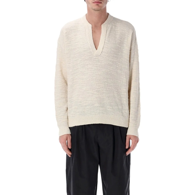 Isabel Marant Trui Marant Arnold Textured Knit Sweater Neutrals