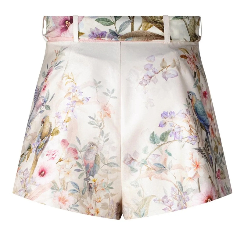 Zimmermann Shorts Rebellion Tuck Shorts Neutrals(Image 3)
