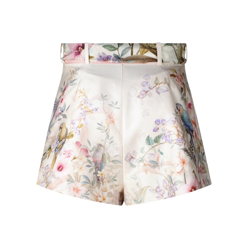 Zimmermann Shorts Rebellion Tuck Shorts Neutrals(Image 3)