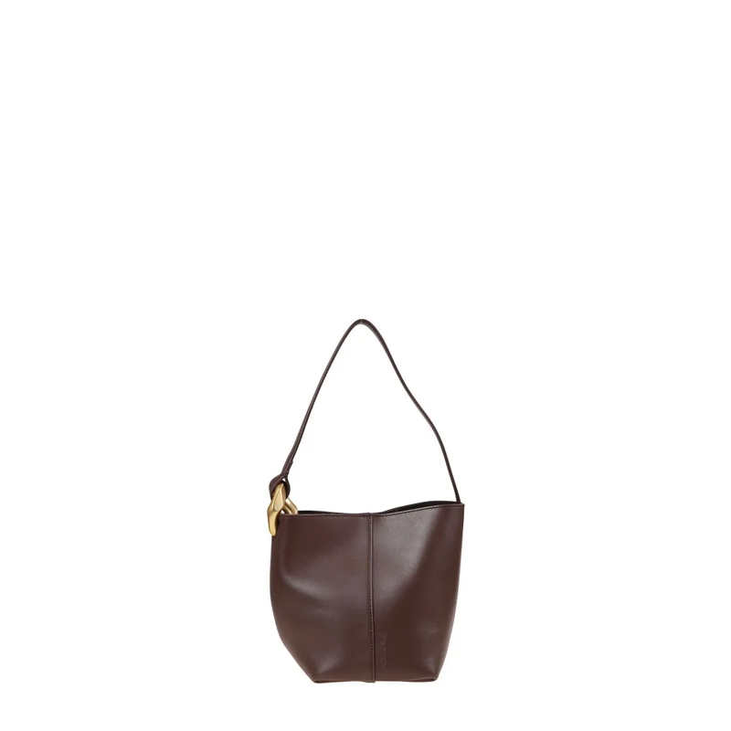 J.W.Anderson Bucket Bag Brown Leather Bucket Bag Black