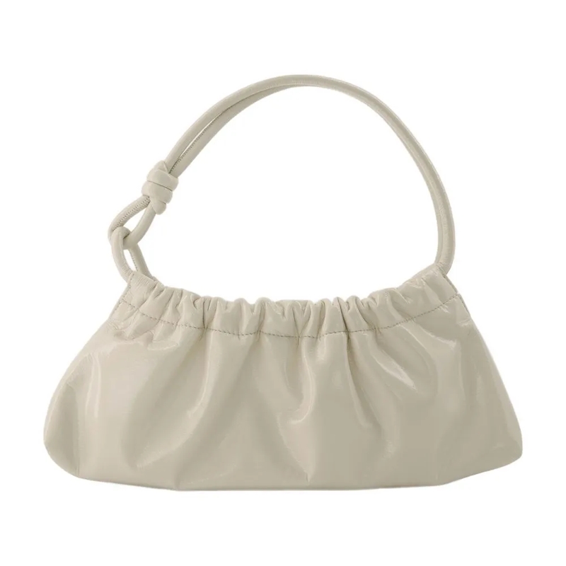 Nanushka Sac à bandoulière Valerie Bag In Cream Patent Vegan Leather Neutrals