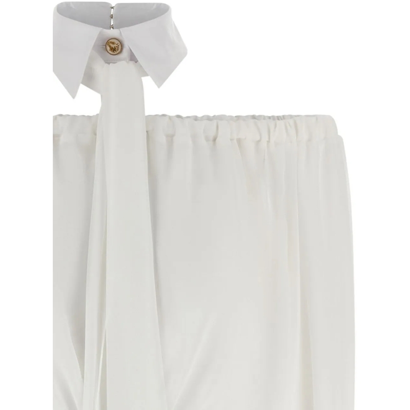 Elisabetta Franchi Bluse Shirts Avorio weiß