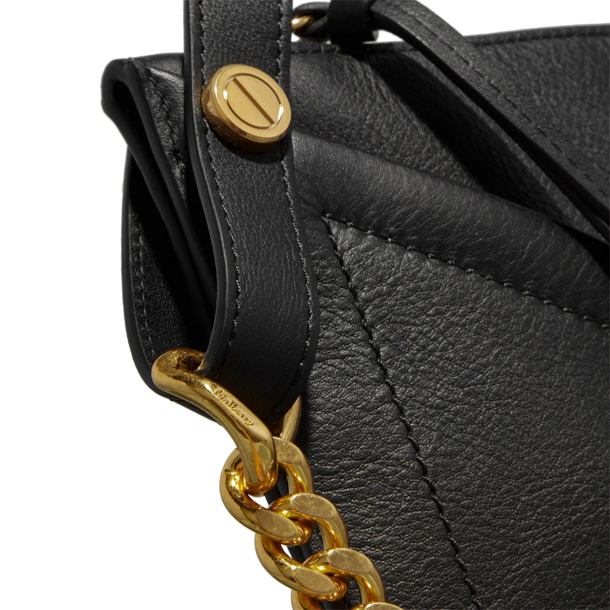 Mulberry Pochettes Medium Zipped Bag in zwart