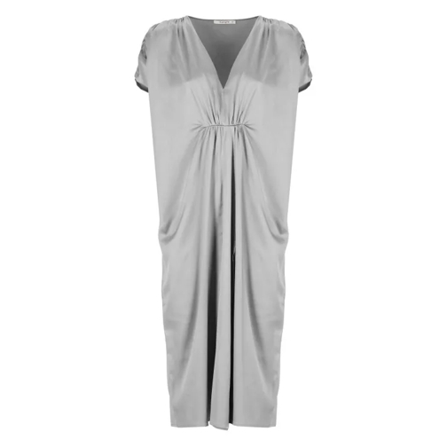 Kangra Grey Cashmere Viscose Dress Grey 