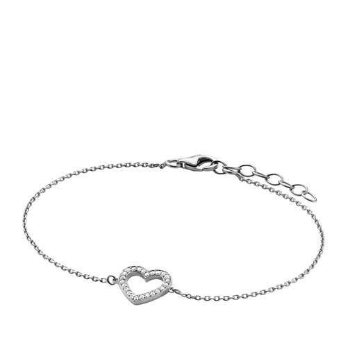 BELORO Bracelet Heart Zirconia Silver Bracelet