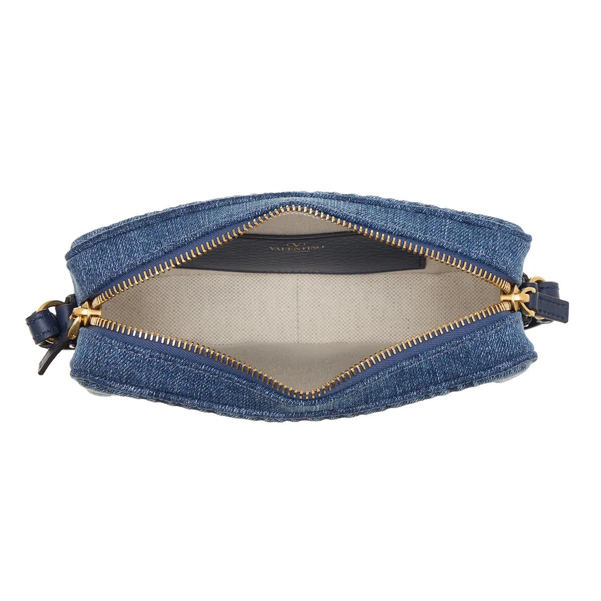 Valentino Garavani Pochettes Mini Camera Case in blauw