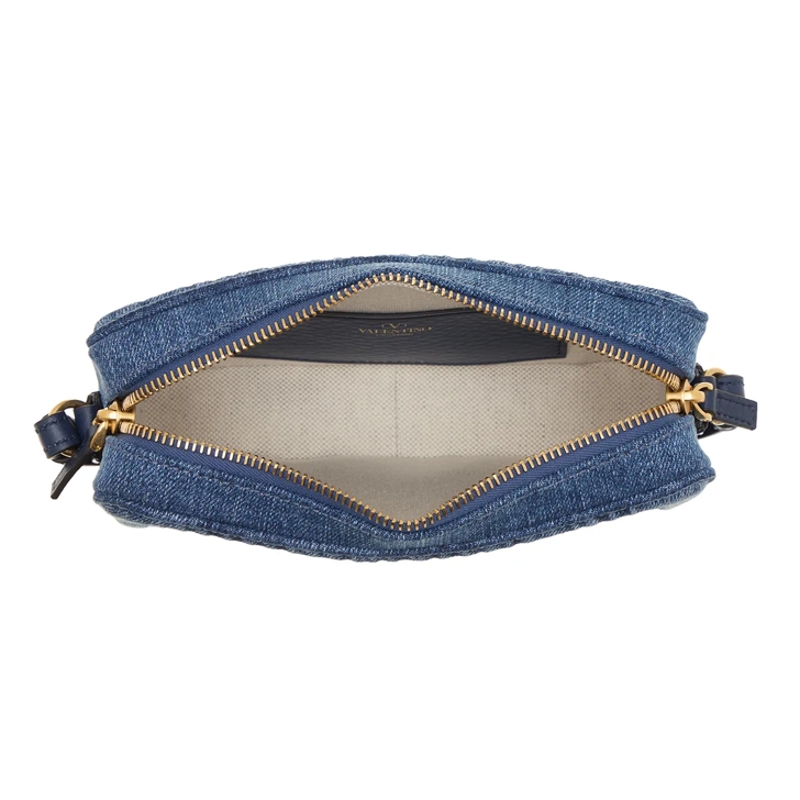 ショルダーバッグ・ポシェット Valentino Garavani Structured Denim Mini Camera Case Valentino Garavani Mini denim camera case | The Fashion Square