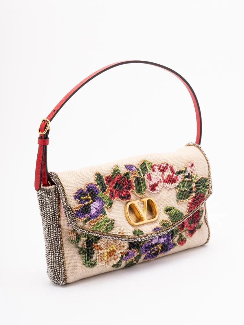 Valentino Garavani Clutches `Vain Soft` Clutch in beige
