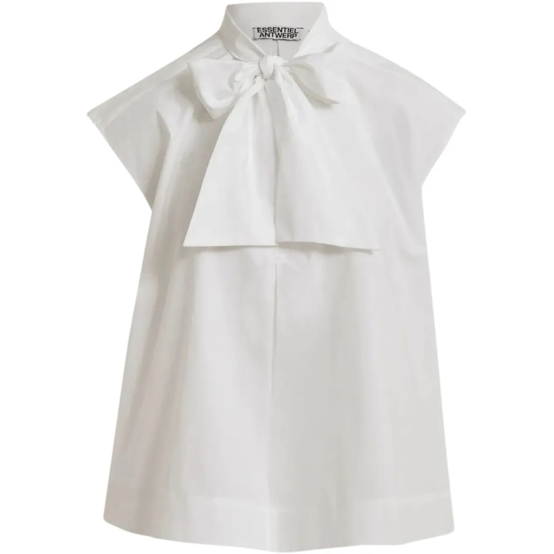 Essentiel Antwerp T-Shirt Essentiel Antwerp Sleeveless Top Tops Off White Ja weiß