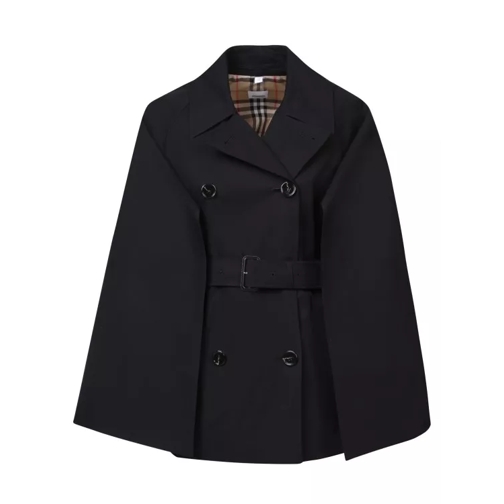 Burberry Double-Breasted Trench Coat Black 