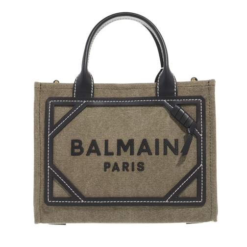 Balmain B-Army Small Shopper Green Rymlig shoppingväska