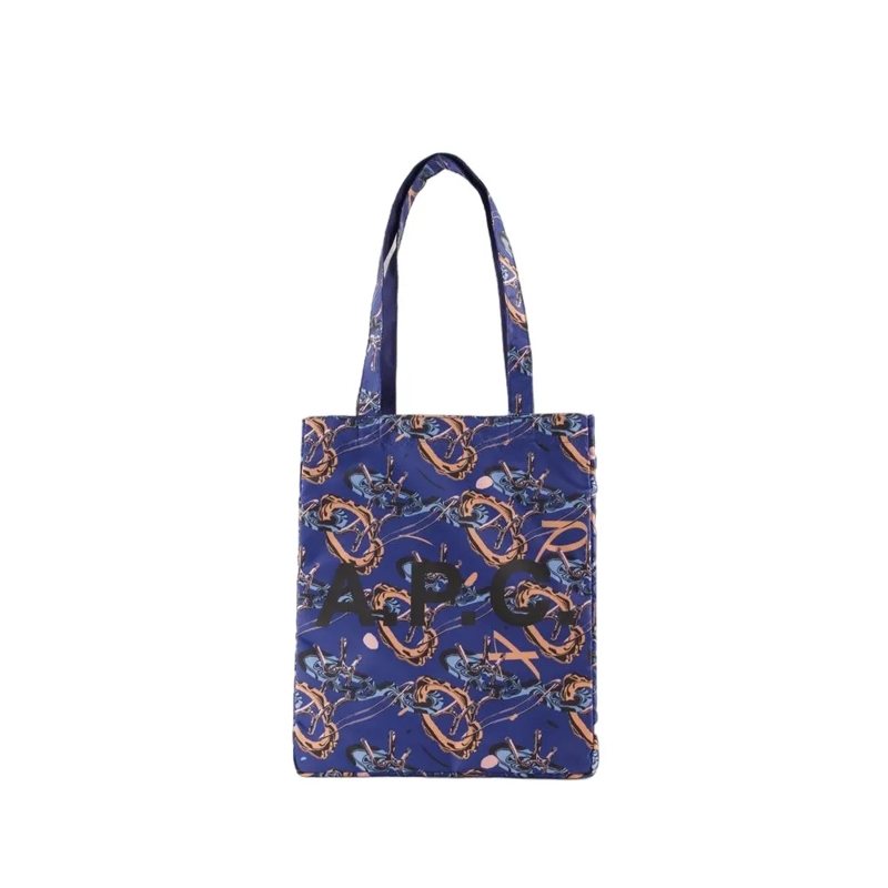 A.P.C. Fourre-tout Lou Reversible Shopper Bag - Synthetic - Blue Blue