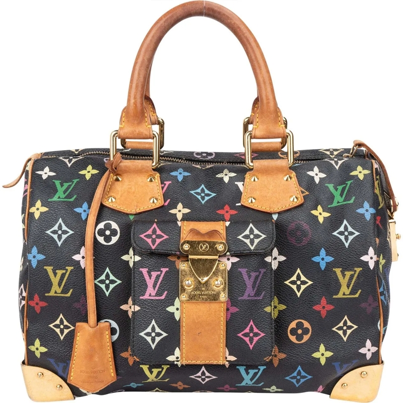 Louis Vuitton Tote Louis Vuitton Limited Murakami Multicolor Speedy 3 schwarz