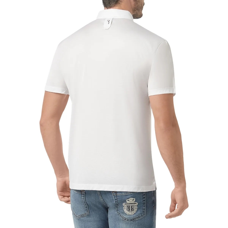 BILLIONAIRE Top Poloshirt Crest weiss(Image 2)