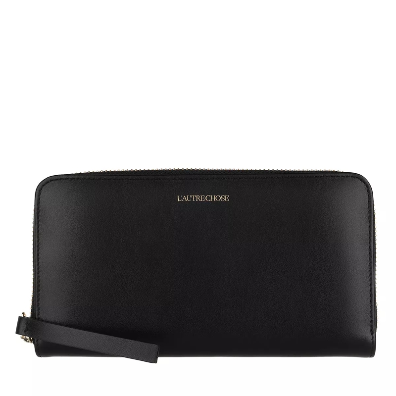 L´Autre Chose Portemonnaie mit Zip-Around-Reißverschluss Zip Around Wallet Tresor Black