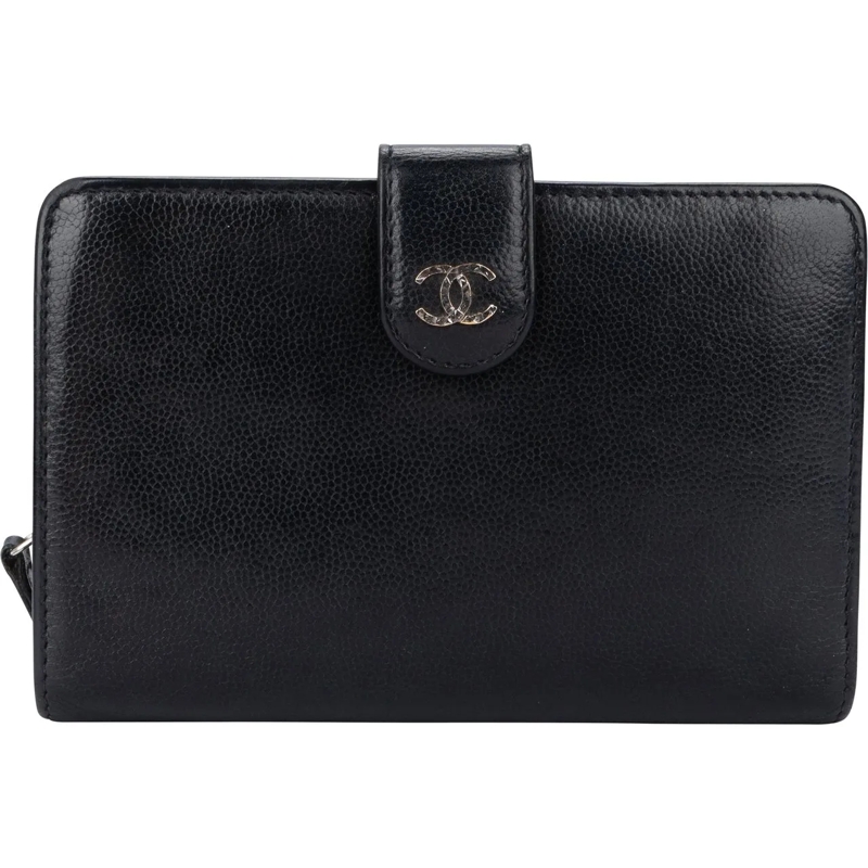 Chanel Geldbörse Chanel Caviar Leather CC Poch Zip Wallet mehrfarbig