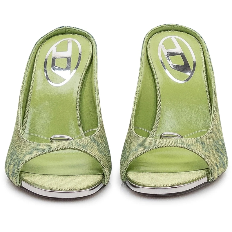 Diesel Escarpins Mules con Tacco Alto e Punta Aperta grün(Image 2)