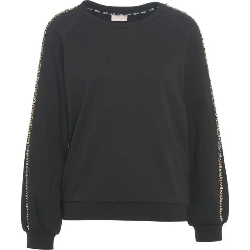 LIU JO  Sweatshirt with sequins schwarz