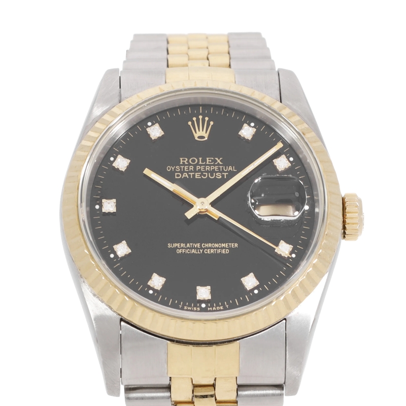 Rolex Automatikuhr Datejust Schwarz