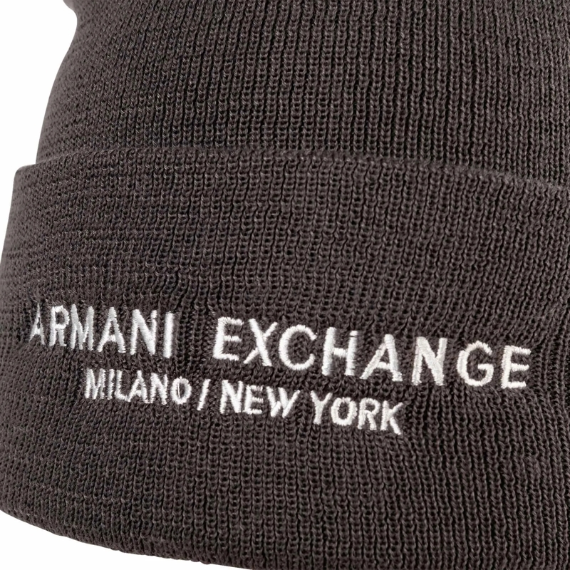 Armani Exchange Mütze Cappello Beanie grau(Image 3)