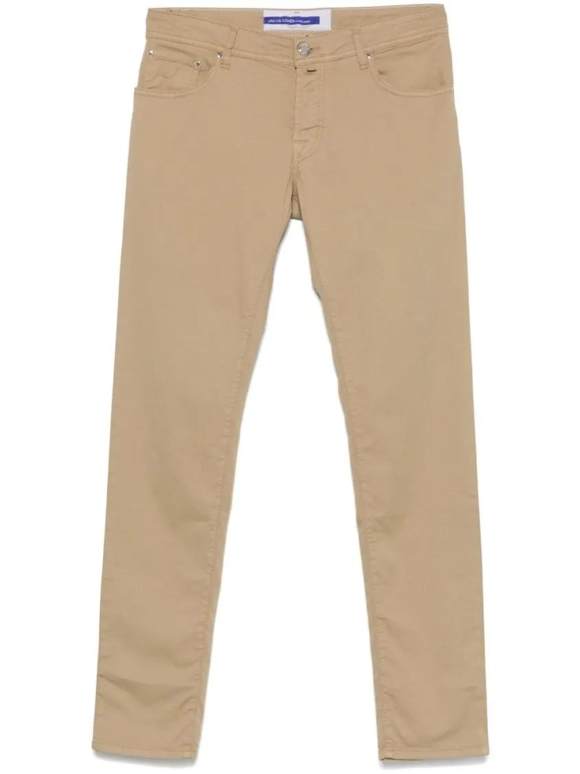 Thumbnail - Jacob Cohen - Almond Beige Jeans With Classic Five-Pocket Design - Größe 34 - beige
