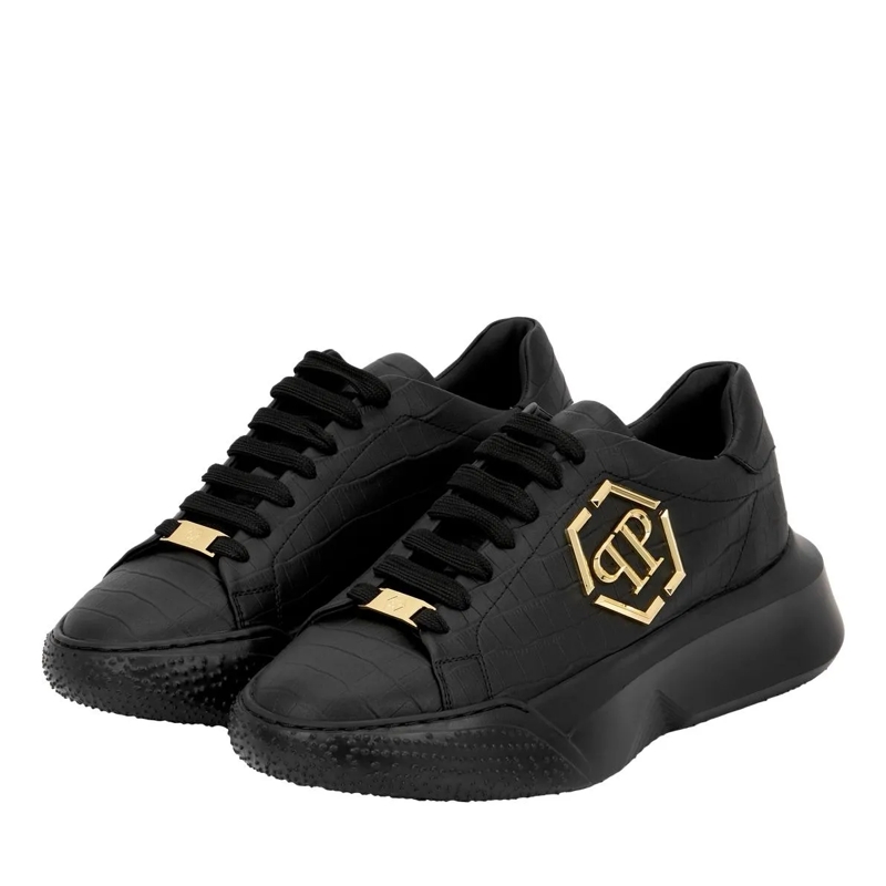 Philipp Plein Low-Top-Sneaker Läufer Godzilla Crocco Geprägt schwarz(Image 2)