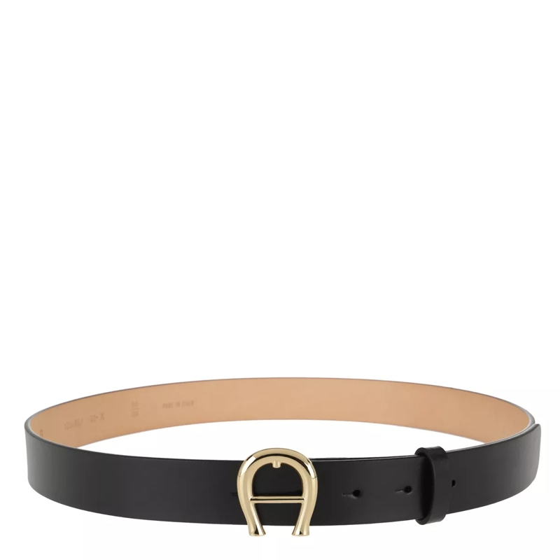 AIGNER Ledergürtel Logo Black(Image 3)